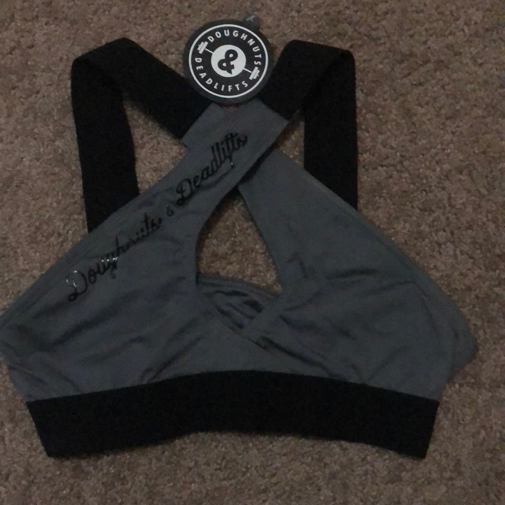 Doughnuts and Deadlifts NWT Sports Bra